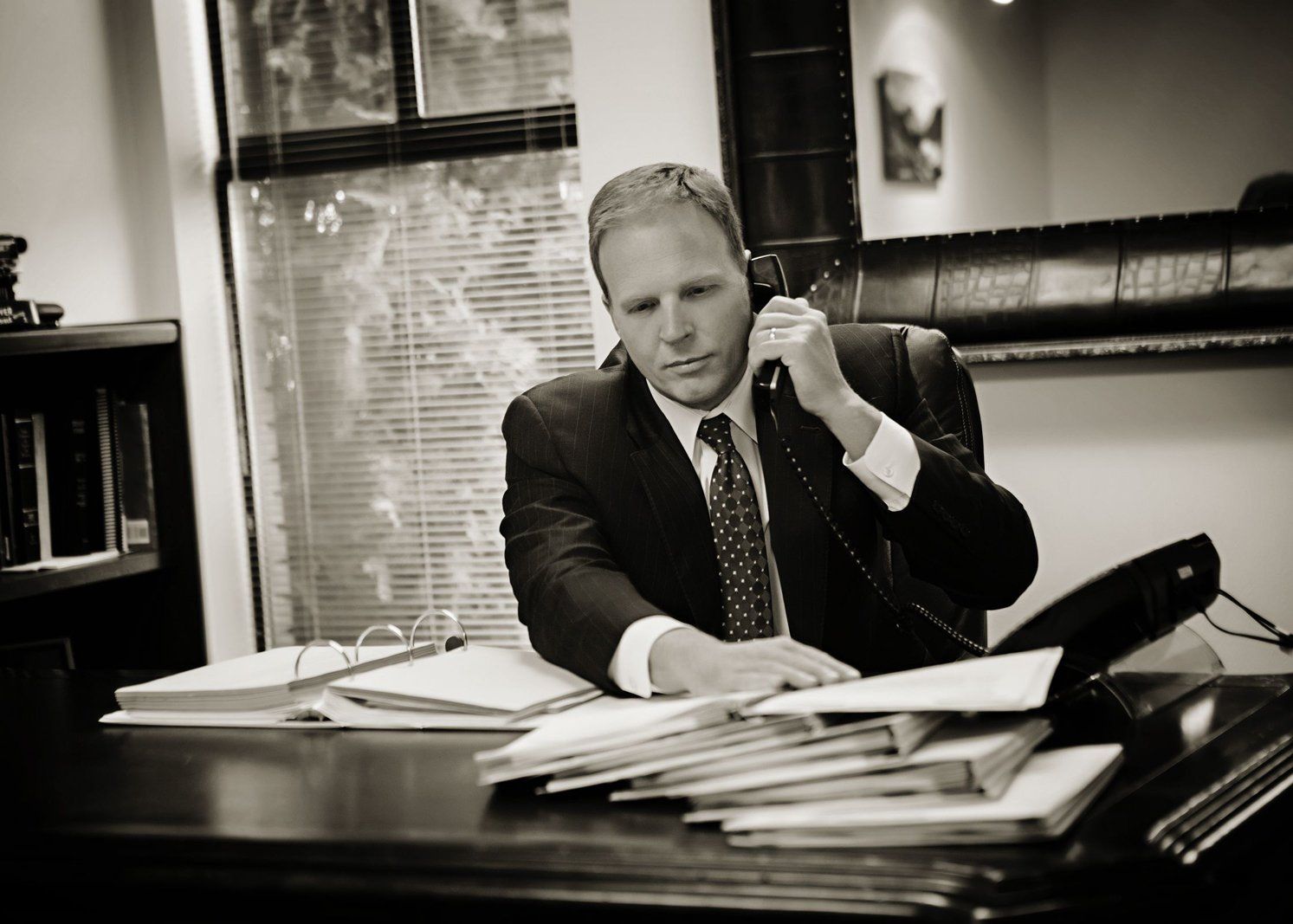 Attorney Gerald R. Bublitz on the phone